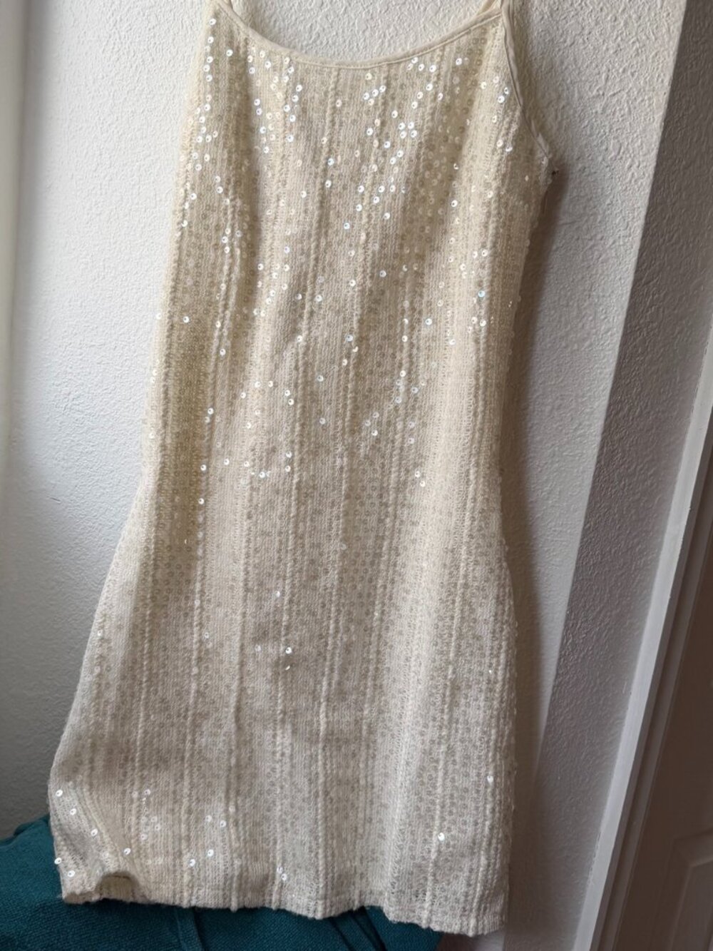 12th Tribe Solea White Sequin Mini Dress – Bridal, Size Small - Picture 4 of 8